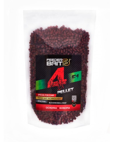 Pellet FEEDER BAIT 4mm 800g - F1 Ochotka & Konopia Pellet FEEDER BAIT 4mm 800g - F1 Ochotka & Konopia