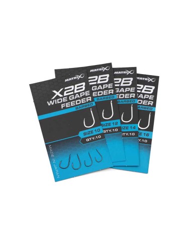 Haczyki MATRIX X2B Wide Gape Feeder Barbed - roz. 12 Haczyki MATRIX X2B Wide Gape Feeder Barbed - roz. 12