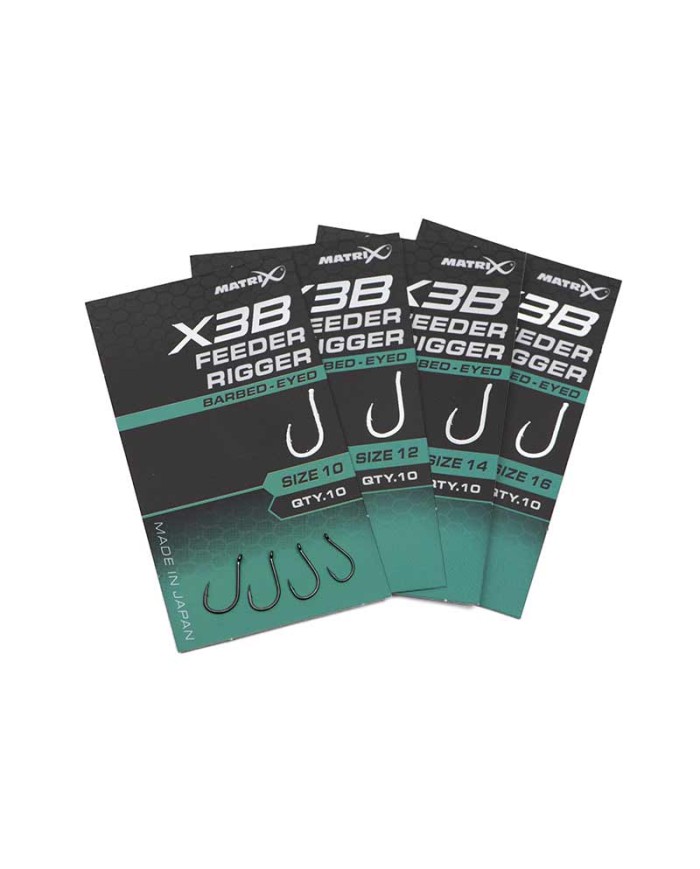 X3B Feeder Rigger Size 10 Barbed - Eyed