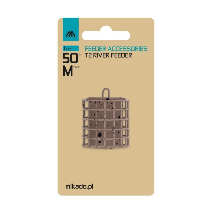 Koszyczek Zanętowy MIKADO T2 River Feeder - roz. M - 60g