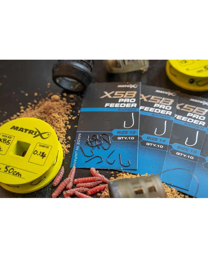Haczyki MATRIX X5B Pro Feeder Barbed - roz. 16