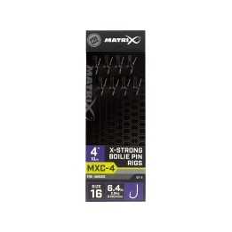Przypony MATRIX MXC-4 nr 16 0.18mm 10cm Barbless X-Strong Boilie Pin - 8 szt.