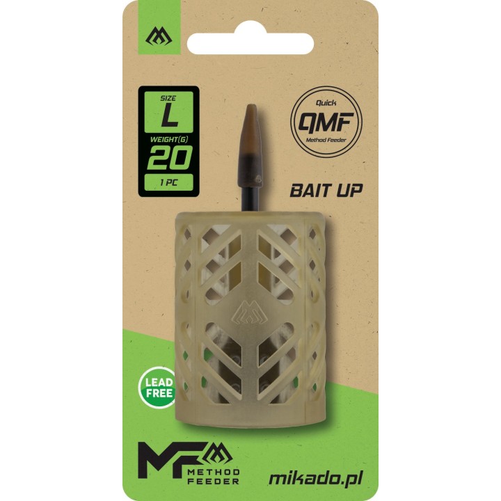 Koszyczek Bait Up Feeder MIKADO Q.M.F. roz. L - 20g