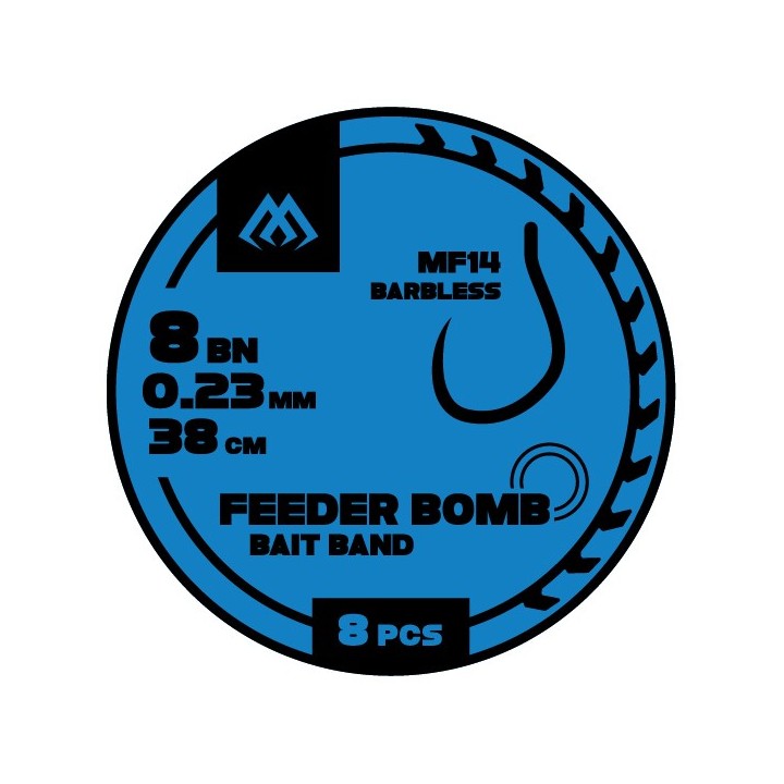 PRZYPON FB MF14 Z GUMKĄ hak 6 żyłka: 0.25mm/38cm