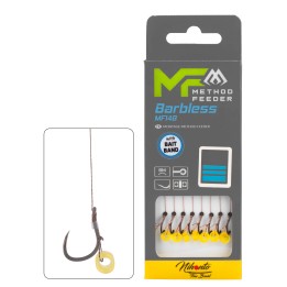 Przypony MIKADO MF14 Z Gumką Hak nr 14 Plecionka 0.12mm/10cm - op. 8 szt.
