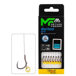 Przypony MIKADO MF14 Z Gumką Hak nr 6 Plecionka 0.16mm/10cm - op. 8 szt.
