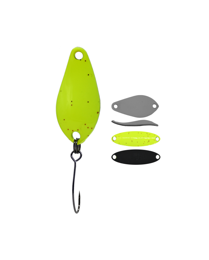Błystka Wahadłowa GERMINA Trout Spoon 1.5g - Lemonade