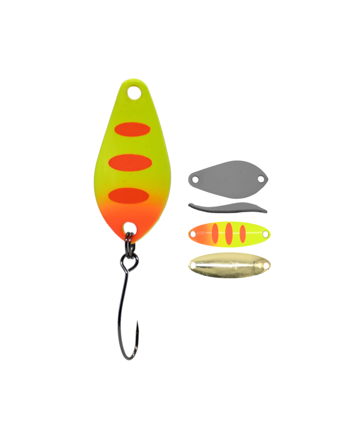 Błystka Wahadłowa GERMINA Trout Spoon 1.5g - Orange Tiger