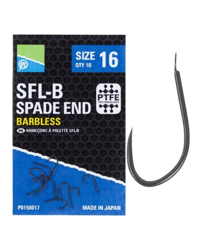 Haczyki Preston SFL-B Barbless Spade End - roz. 14 Haczyki Preston SFL-B Barbless Spade End - roz. 14