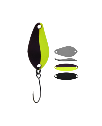 Błystka Wahadłowa GERMINA Trout Spoon 1.5g - Black Widow