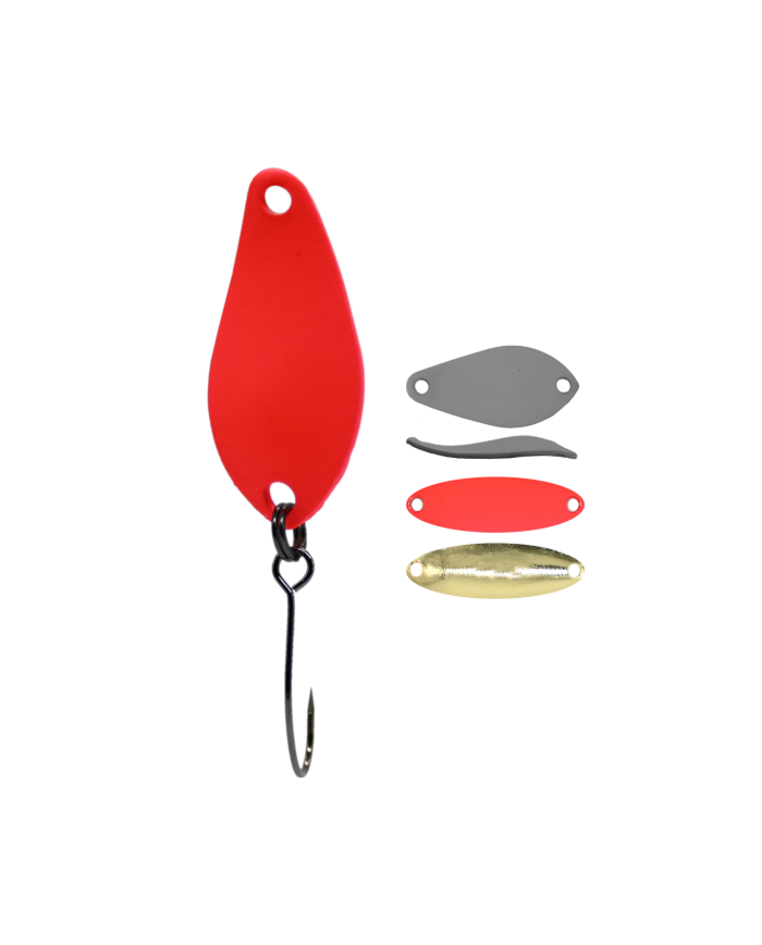 Błystka Wahadłowa GERMINA Trout Spoon 1.5g - Hot Gold