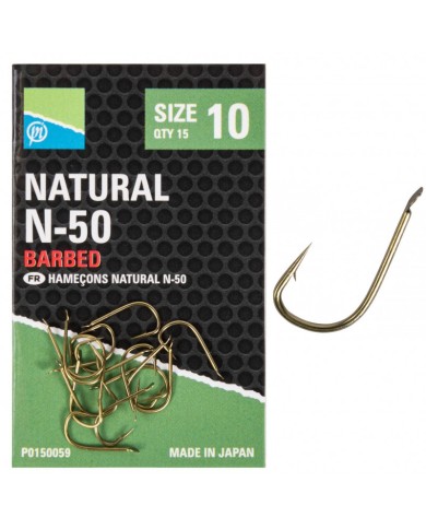 Haczyki Preston Natural N-50 - roz.6 Haczyki Preston Natural N-50 - roz.6