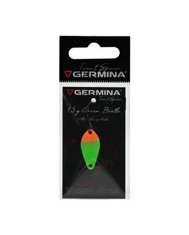 Błystka Wahadłowa GERMINA Trout Spoon 1.5g - Green Beetle