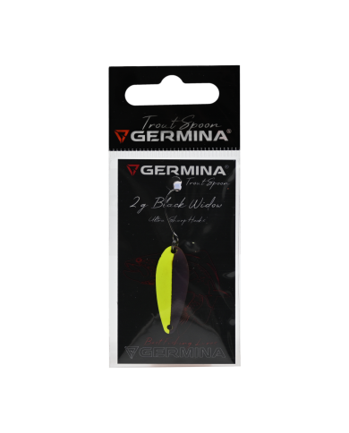 Błystka Wahadłowa GERMINA Trout Spoon 2g - Black Widow