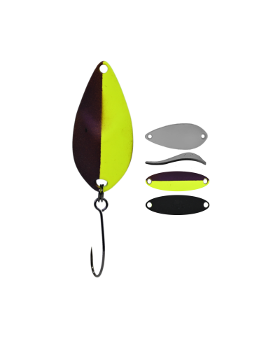 Błystka Wahadłowa GERMINA Trout Spoon 2.5g - Black Widow
