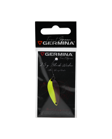 Błystka Wahadłowa GERMINA Trout Spoon 2.5g - Black Widow