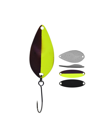 Błystka Wahadłowa GERMINA Trout Spoon 3g - Black Widow