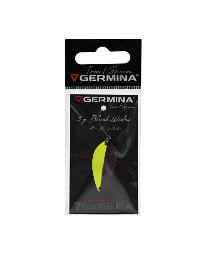Błystka Wahadłowa GERMINA Trout Spoon 3g - Black Widow