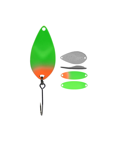 Błystka Wahadłowa GERMINA Trout Spoon 3g - Green Beetle