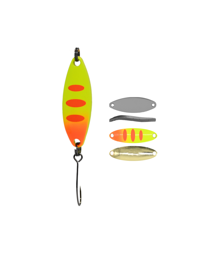 Błystka Wahadłowa GERMINA Trout Spoon 3.5g - Orange Tiger