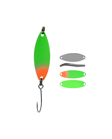 Błystka Wahadłowa GERMINA Trout Spoon 3.5g - Green Beetle