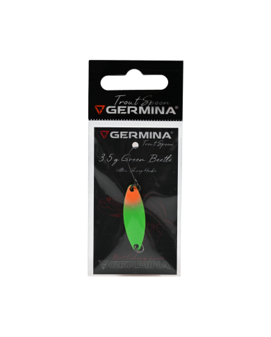 Błystka Wahadłowa GERMINA Trout Spoon 3.5g - Green Beetle
