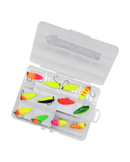 Zestaw 12x Błystka Wahadłowa GERMINA Trout Spoon 2g + Pudełko