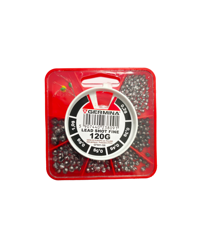 Zestaw Ciężarków Śrucin GERMINA Lead Shot Fine 120g Zestaw Ciężarków Śrucin GERMINA Lead Shot Fine 120g