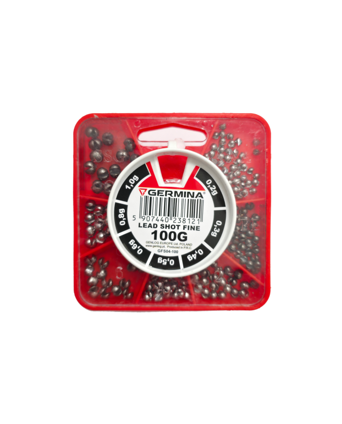 Zestaw Ciężarków Śrucin GERMINA Lead Shot Fine 100g Zestaw Ciężarków Śrucin GERMINA Lead Shot Fine 100g