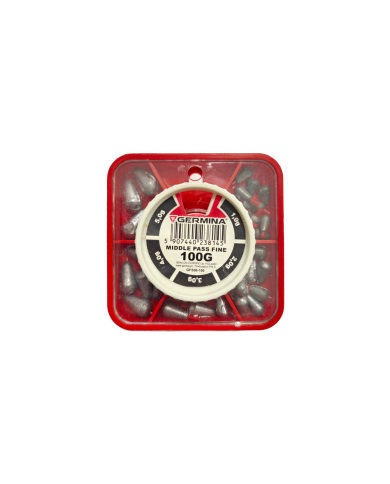 Zestaw Ciężarków Łezki GERMINA Middle Pass Fine 100g Zestaw Ciężarków Łezki GERMINA Middle Pass Fine 100g