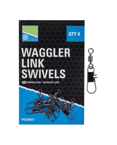 Agrafki z krętlikami Preston Waggler Link Swivels Agrafki z krętlikami Preston Waggler Link Swivels