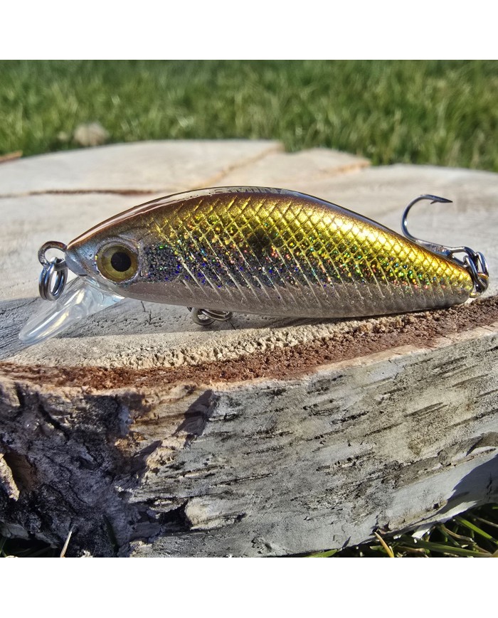 Wobler GERMINA Micro Fish 4.5cm 4g Gold Bleak - Slow Sinking