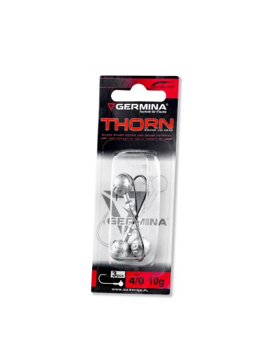 Główka Jigowa GERMINA 4/0 - 10g Thorn Round Jig Head - op. 3 szt.