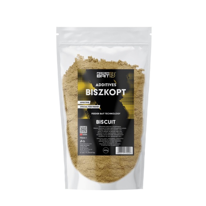 Dodatek do zanęt FEEDER BAIT 400g - Biszkopt