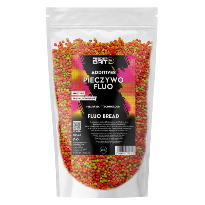 Dodatek do zanęt FEEDER BAIT 200g - Pieczywo Fluo