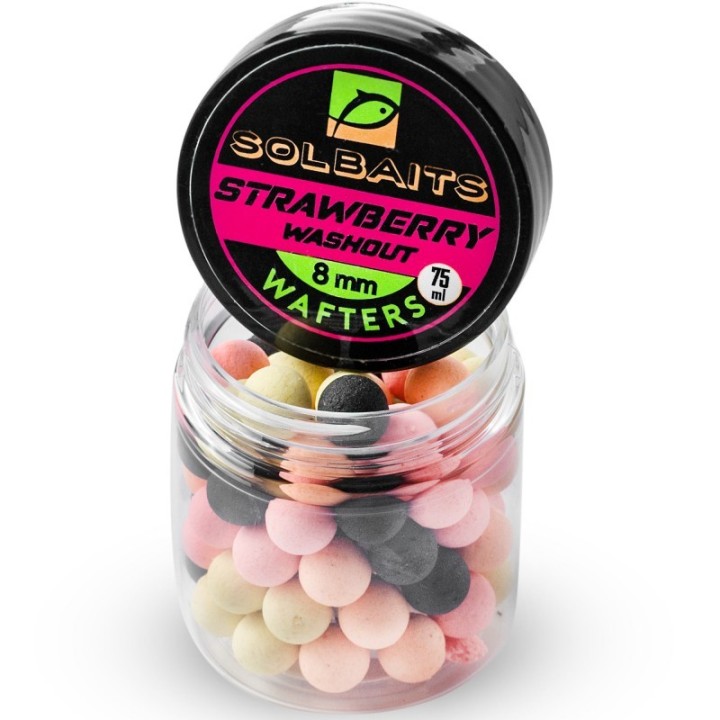 Kulki SOLBAITS Wafters 8mm - Strawberry Washout Mix 75ml
