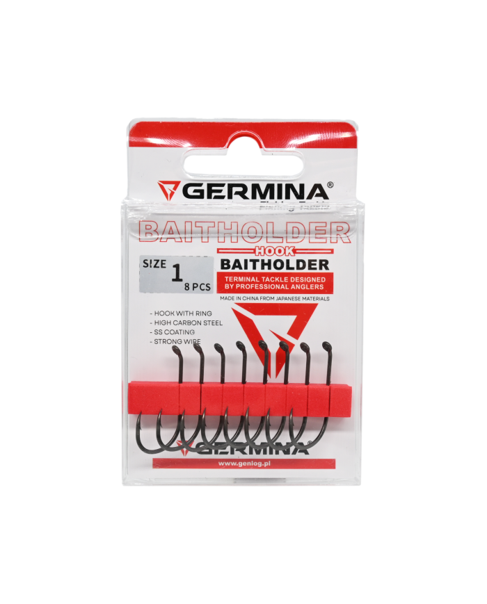 Haczyki GERMINA Baitholder roz. 1 - op. 8 szt.