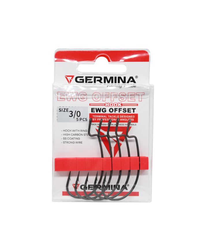 Haczyki GERMINA EWG Offset roz. 3/0 - op. 5 szt.