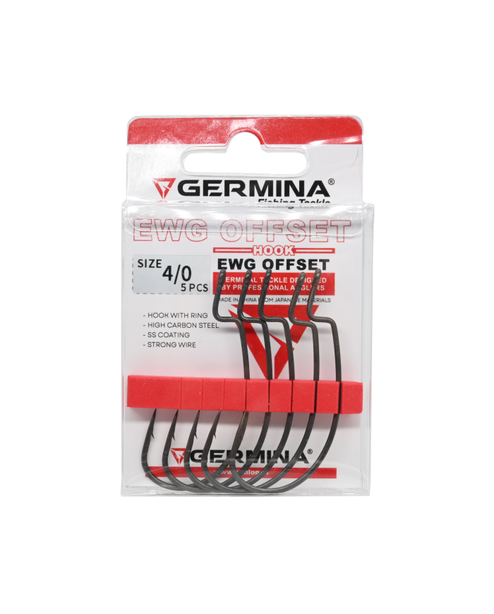 Haczyki GERMINA EWG Offset roz. 4/0 - op. 5 szt.