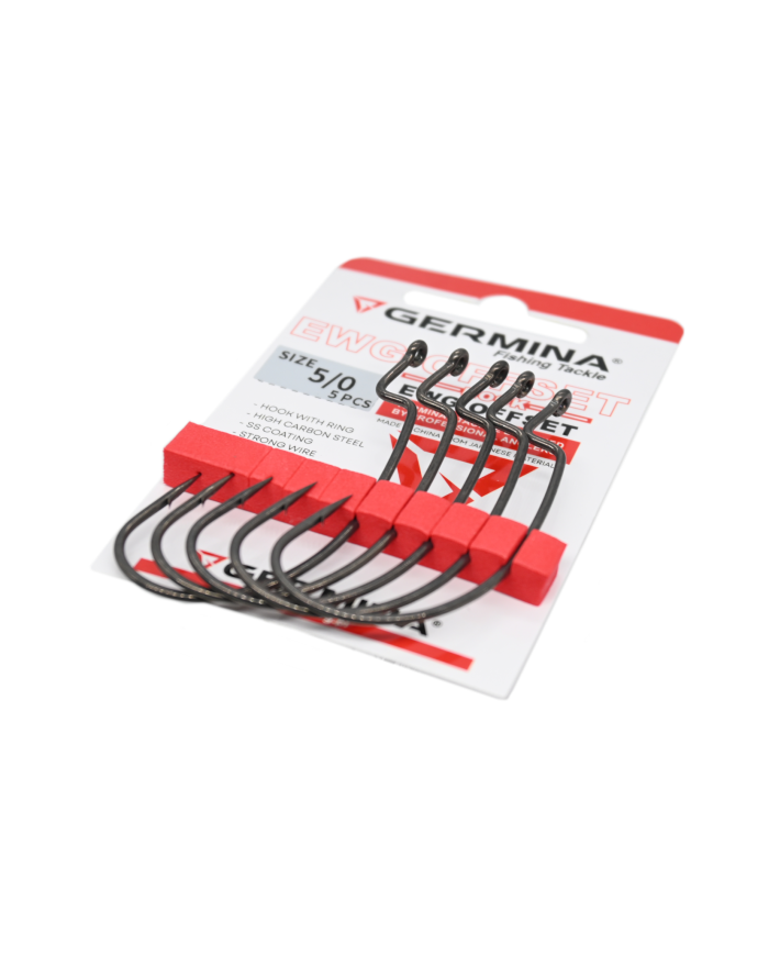 Haczyki GERMINA EWG Offset roz. 5/0 - op. 5 szt.