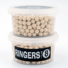 RINGERS White Shellfish Boilies 8mm