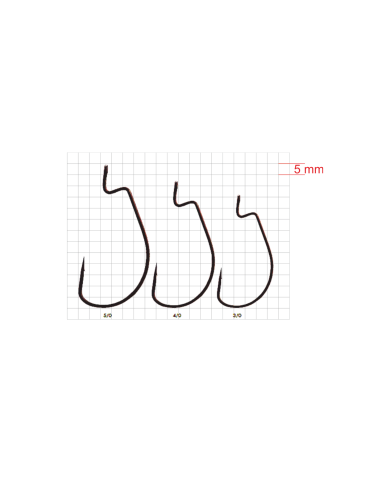 Haczyki GERMINA EWG Offset roz. 5/0 - op. 5 szt.