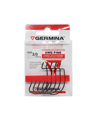 Haczyki GERMINA EWG Fine roz. 3/0 - op. 5 szt.