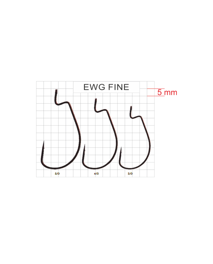Haczyki GERMINA EWG Fine roz. 5/0 - op. 5 szt.