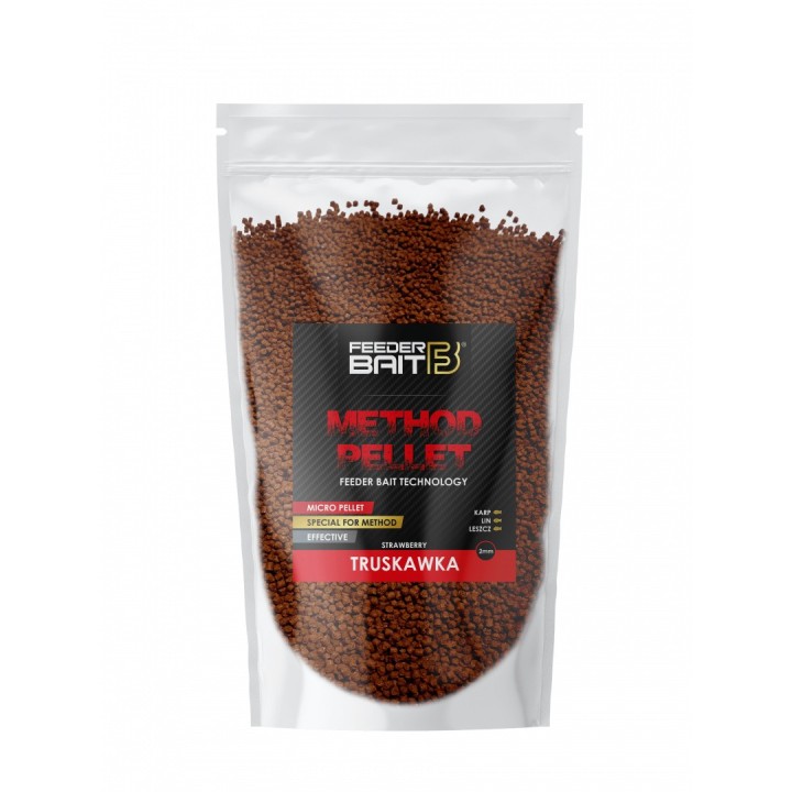 Pellet FEEDER BAIT 2mm 800g - Truskawka
