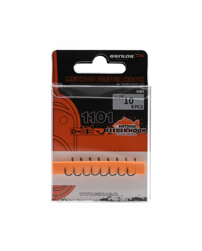 Haczyki Method Feeder GENLOG - roz. 10 - op. 8 szt. - Classic Boilie Haczyki Method Feeder GENLOG - roz. 10 - op. 8 szt. - Classic Boilie