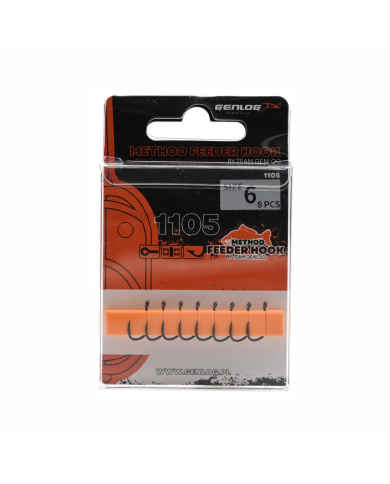 Haczyki Method Feeder GENLOG - roz. 6 - op. 8 szt. - Iseame Ring Matt Haczyki Method Feeder GENLOG - roz. 6 - op. 8 szt. - Iseame Ring Matt