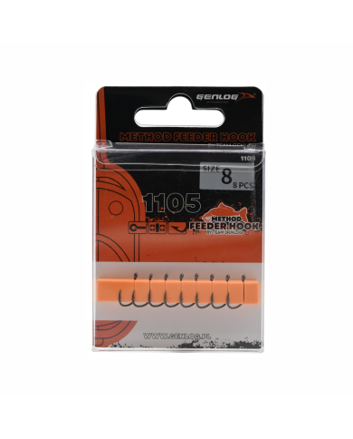 Haczyki Method Feeder GENLOG - roz. 8 - op. 8 szt. - Iseame Ring Matt Haczyki Method Feeder GENLOG - roz. 8 - op. 8 szt. - Iseame Ring Matt
