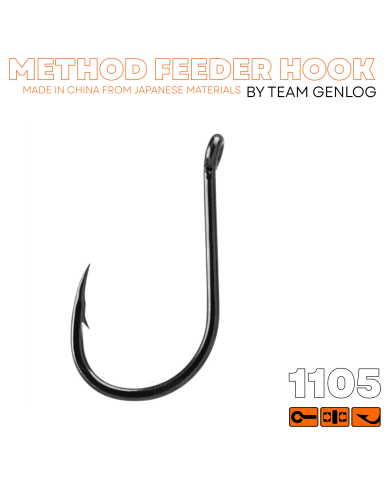 Haczyki Method Feeder GENLOG - roz. 10 - op. 8 szt. - Iseame Ring Matt Haczyki Method Feeder GENLOG - roz. 10 - op. 8 szt. - Iseame Ring Matt