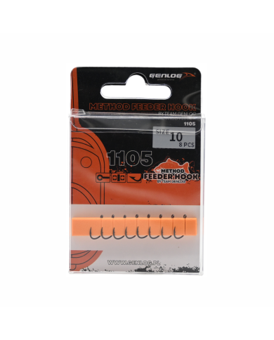 Haczyki Method Feeder GENLOG - roz. 10 - op. 8 szt. - Iseame Ring Matt Haczyki Method Feeder GENLOG - roz. 10 - op. 8 szt. - Iseame Ring Matt